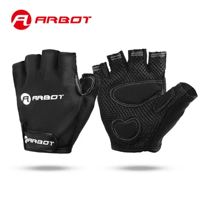 Black Arbot велосипедные Перчатки для фитнеса, велосипедные перчатки с полупальцами, женские силиконовые гелевые противоскользящие летние дышащие MTB варежки из лайкры M L XL - Цвет: Black