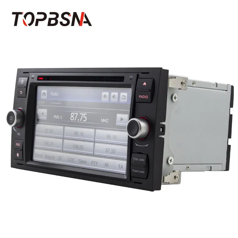 TOPBSNA Автомобильный мультимедийный плеер для Ford Mondeo S-max Focus C-MAX Galaxy Fiesta Transit Fusion
