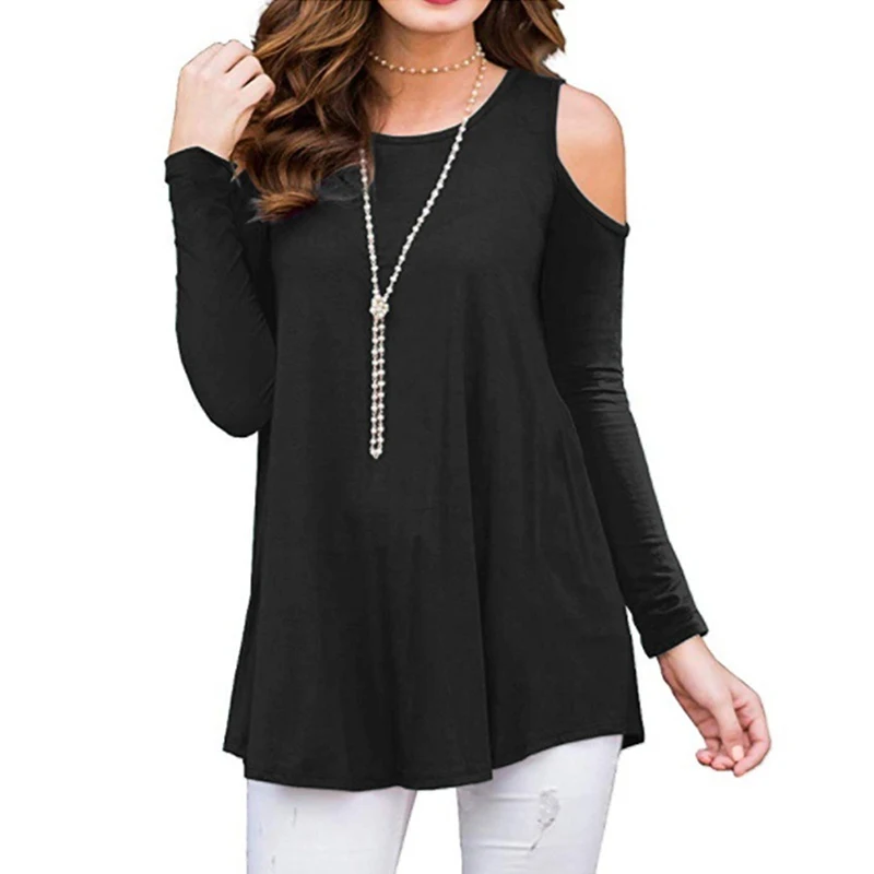 Женские Новые поступления Сексуальная футболка без бретелек Плюс Размер S-2XL