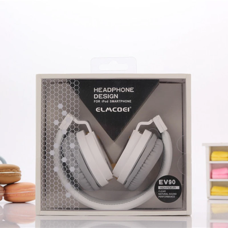 Новейшие милые наушники ярких цветов складная детская гарнитура с микрофоном