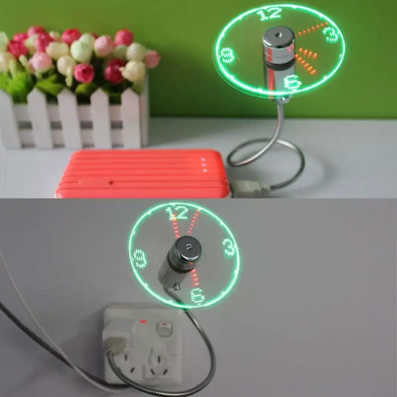 Мини USB портативный вентилятор гаджеты мигающий светодиодный охладитель для