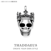 pendant skull crown2019 new vintage 925 sterling silver fashion jewelry europe style bijoux accessories gift for woman men