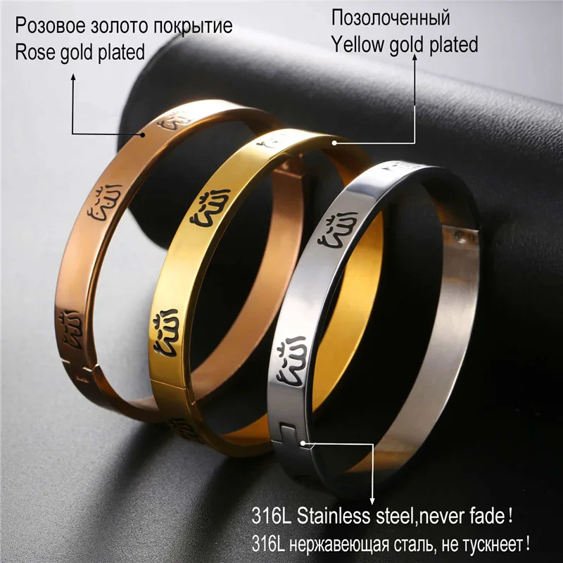 Женский Браслет манжета из нержавеющей стали 316L золотого цвета|bracelets & bangles|bangles