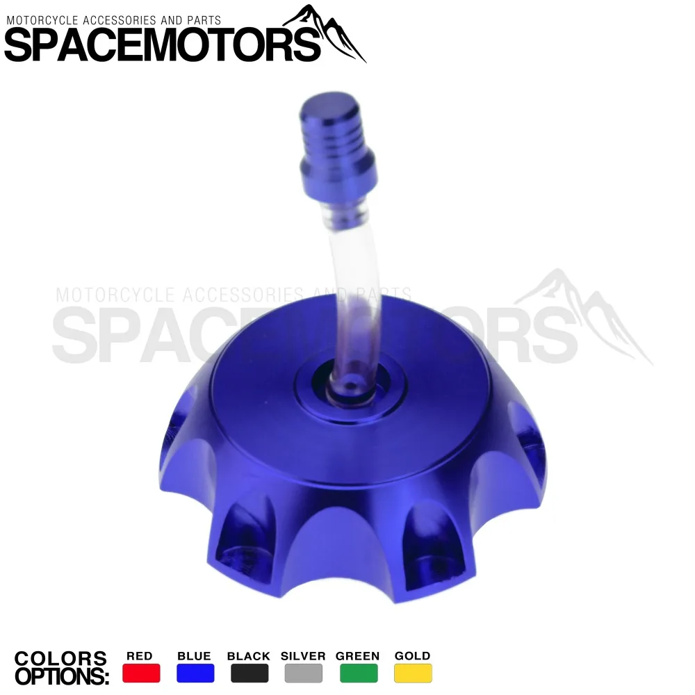 Зеленая алюминиевая крышка топливного бака с вентиляцией для питбайка мотоцикла