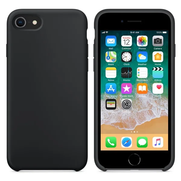 Официальные силиконовые чехлы для iPhone 7Plus 6 6S 7 8 Plus с логотипом силиконовый чехол для iPhone 10 X XR XS Max в розничной упаковке