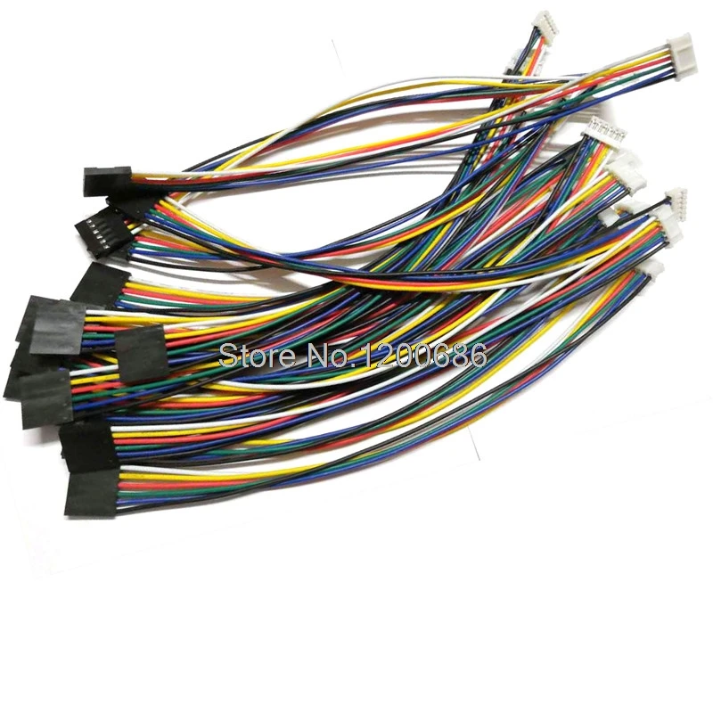 20 см/50 см/1 м 24AWG JST-PH 2,0 мм для Dupont 2,54 мм 6P кабель PH серии 455-1163-ND PHR-5 M20-1060600 952-2231-ND жгута проводов