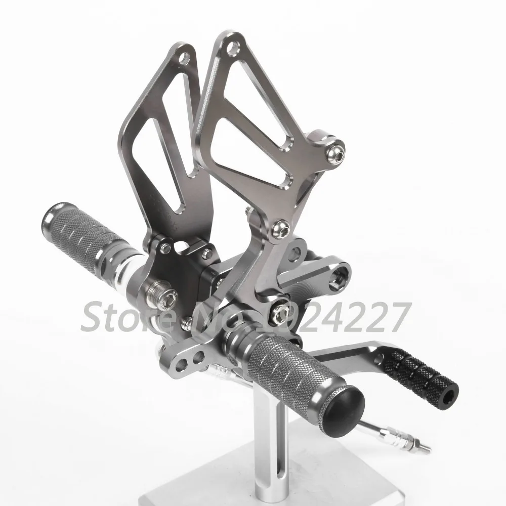 CNC подножки Rearsets задние наборы для Suzuki GSXR 1300 GSXR1300 Hayabusa 2009 2015 Мотоцикл Регулируемый