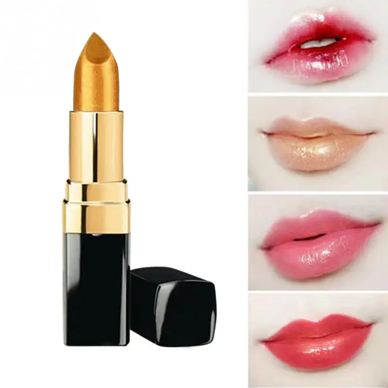 Полезные Увлажняющий блеск для губ Очаровательная помада Долгое Shimmer золотой