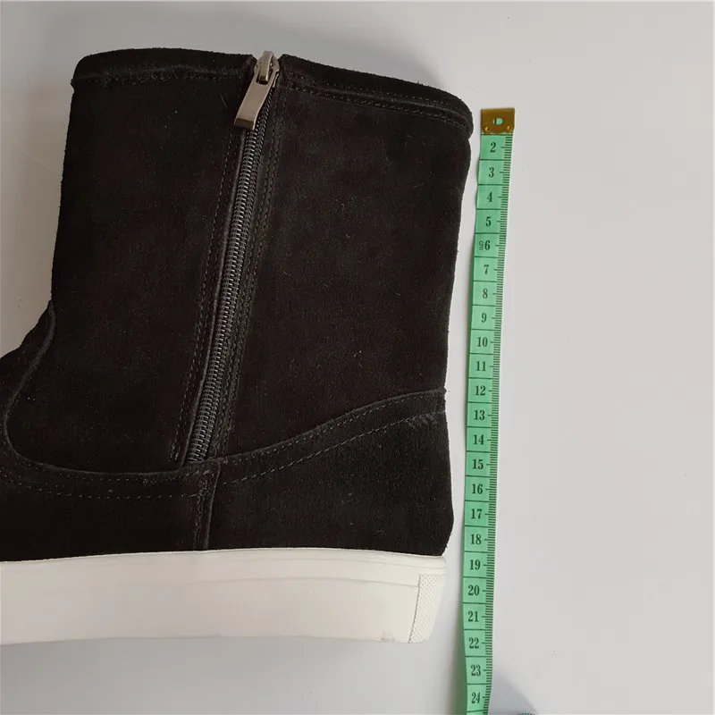 Мужские Водонепроницаемые ботинки из натуральной кожи с мехом | Обувь