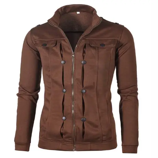

2018 Top Slim Men Sweatshirt Mens Cardigan Multi Button Hoodies Casual Men Tracksuits Popular For Male 6 Colors Asian Size 4XL