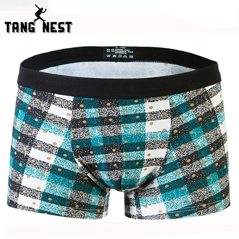TANGNEST Нижнее белье Мужские 2019 новые модные дизайнерские боксеры полосатые