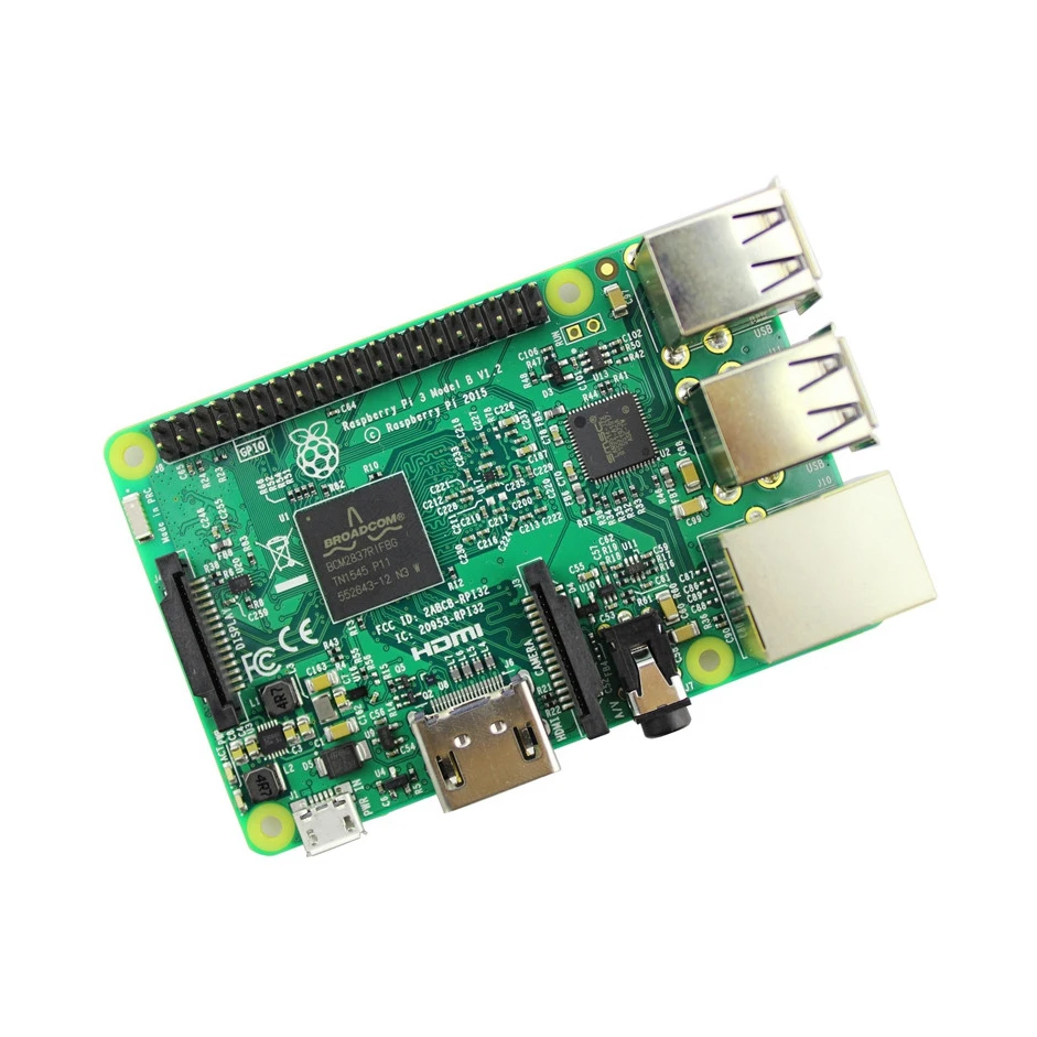 RASPBERRYPI3 MODB 1GB Raspberry Pi 3 Model B 1 ГБ RAM четырехъядерный 2 ГГц 64 бит CPU WiFi и Bluetooth третьего