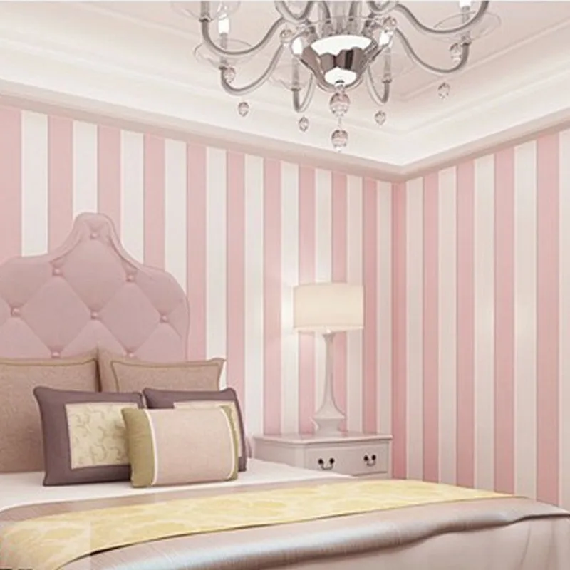 beibehang papel de parede 3D Wall paper Blue White Striped Wallpaper For Walls Vertical Roll Bedroom flooring | Обустройство дома