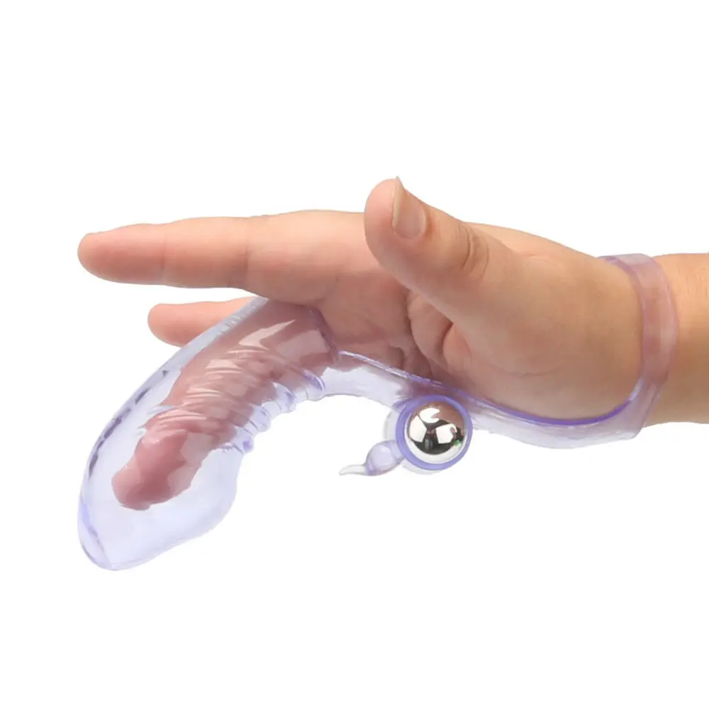 2 Finger Sleeve Vibrator G Spot Massager Vibrating Dildo Adult Sex Toys NEW Comfort Appeal Silicone Erotic Tool - Цвет: 2