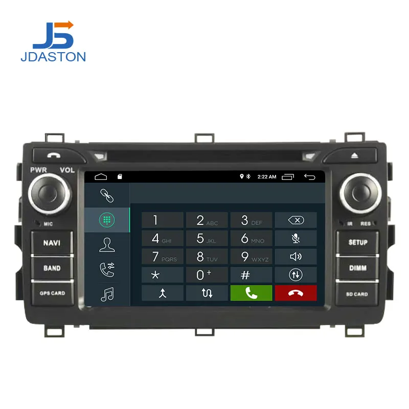 JDASTON Android 10,0 автомобильный мультимедийный плеер для Toyota AURIS 2013 2 Din Автомобильный Радио gps Навигация DVD CD ips стерео wifi