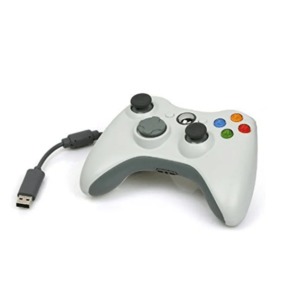 Wired White Проводной беспроводной джойстик Joy Pad для Xbox 360, геймпад, джойстик для microsoft Xbox360, консоль, игровой коврик, геймпады для ПК - Цвет: Wired White