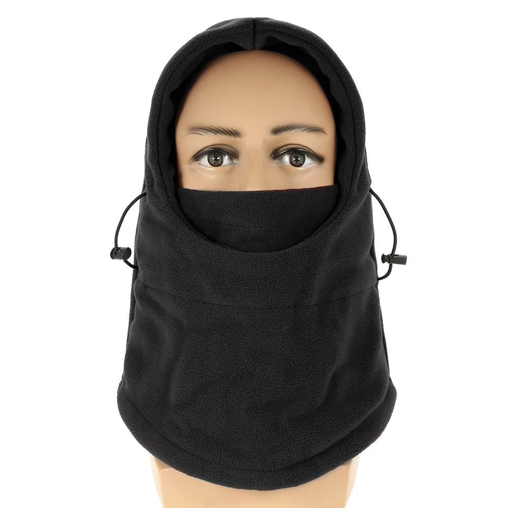 Зимняя Флисовая теплая шапка шарф для лица шапки бини ветрозащитные походные