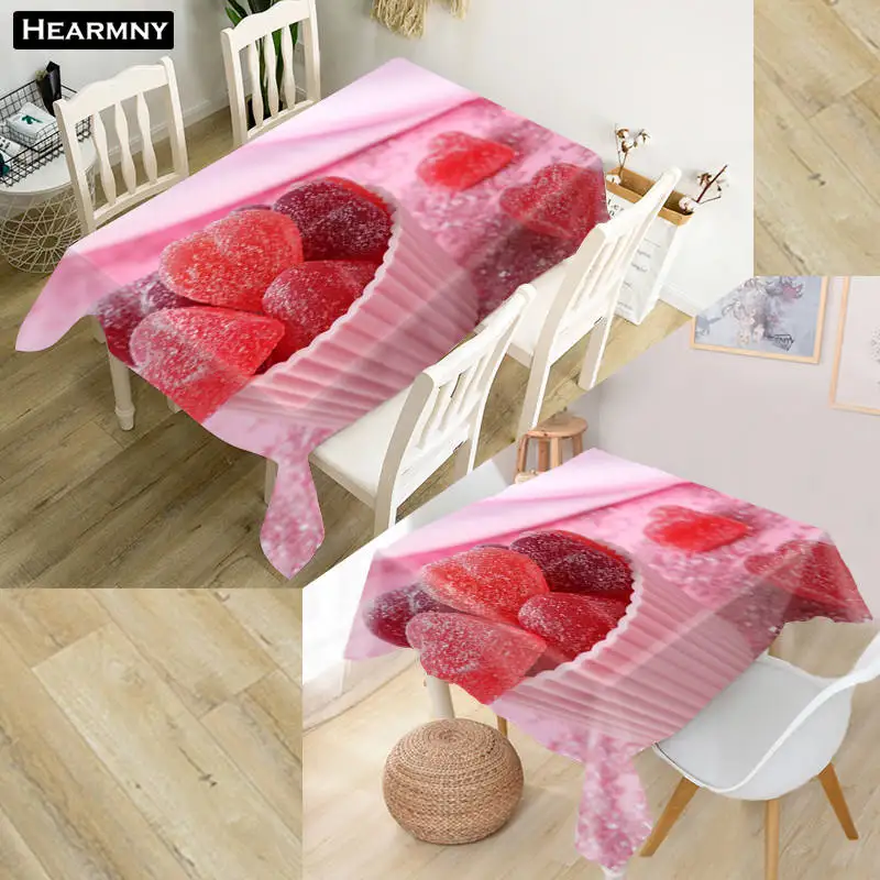 New Custom Candy Tablecloth decoration Oxford cloth waterproof anti-scalding oil-proof coffee table cover More size | Дом и сад