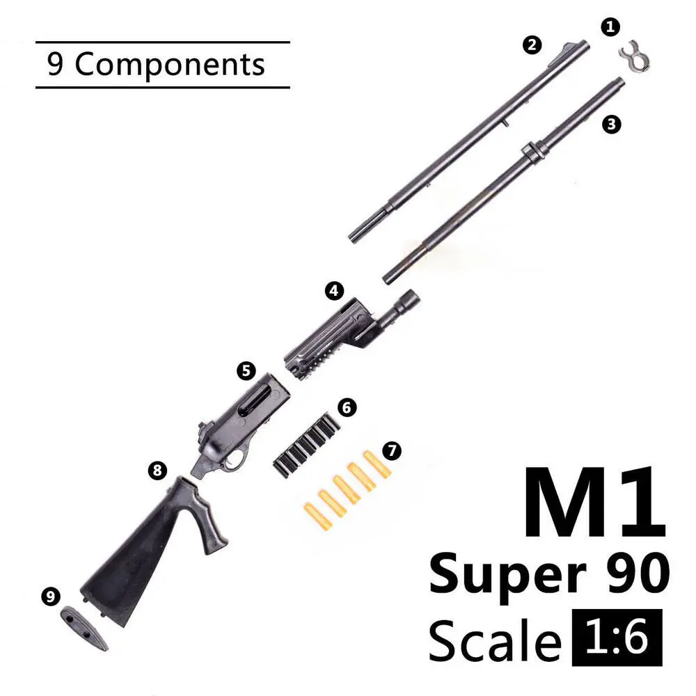 1:6 модель оружия Бенелли M1 Super 90 Shot Gun сборки игрушки Пазлы Строительные кирпичи