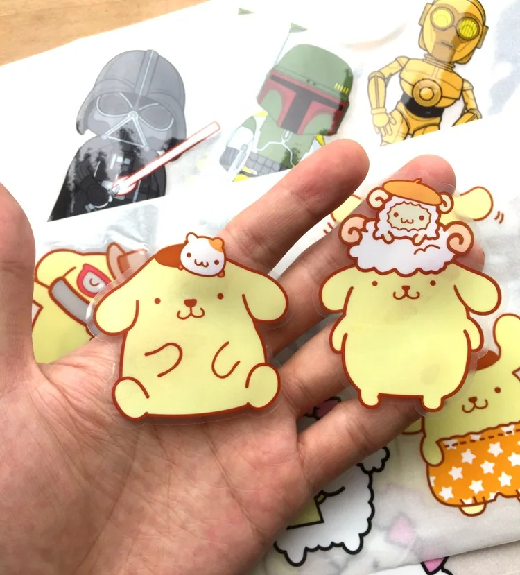 100 листов/лот adesivos водонепроницаемые pompom purin серии аниме наклейки pegatinas наклейка в