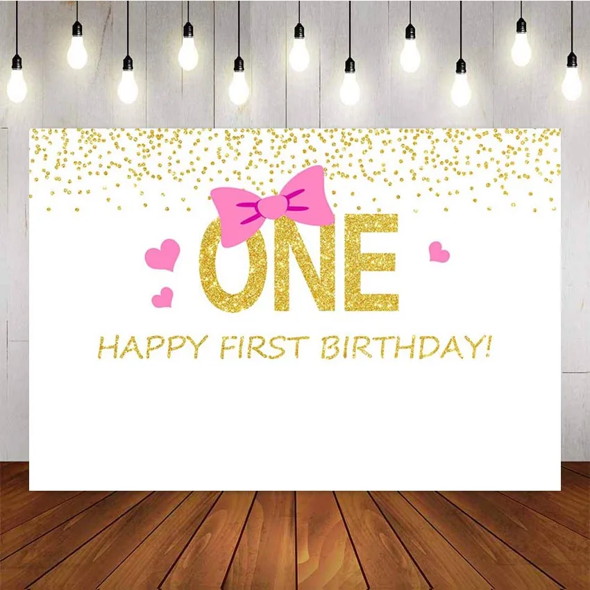 NeoBack фон для фотосъемки с днем первого дня рождения розовая девушка Дикий один