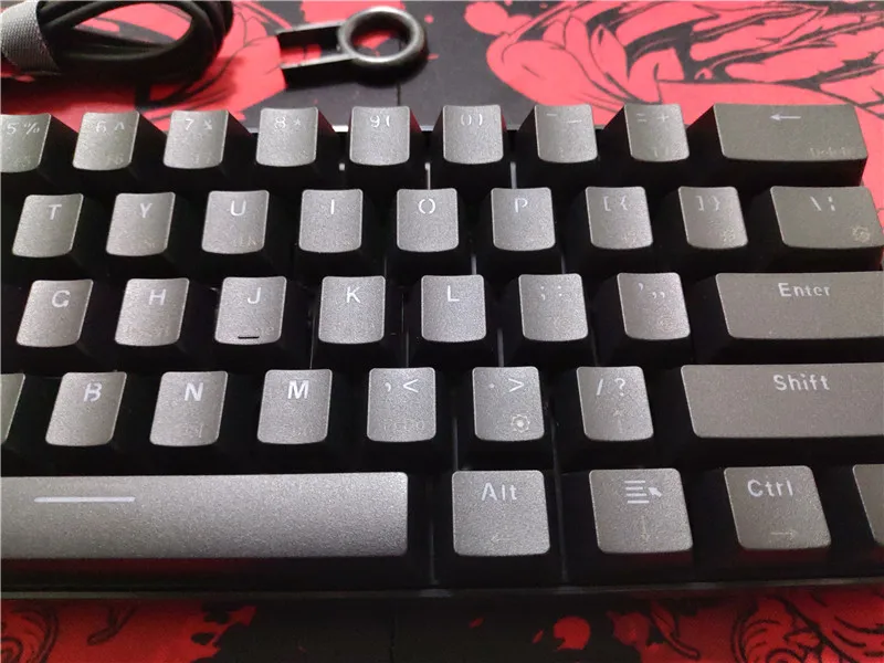 RK61 клавиатура Bluetooth Cherry mx blue rk 61 мини беспроводная механическая клавиатура с подсветкой игры в покер макет