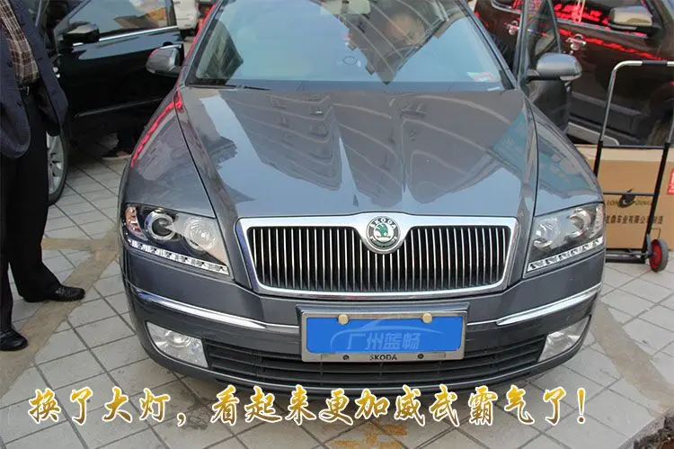 Fett светильник s для VW Skoda Octavia ангельские глазки светодиодный головной Передний
