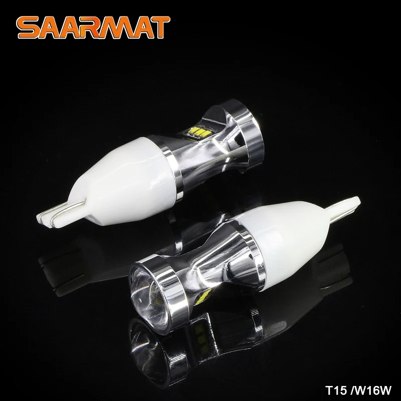 Светодиодные лампы Canbus T15 W16W 912 921 без ошибок белые 6000 К 12 В 2 шт. | Автомобили и