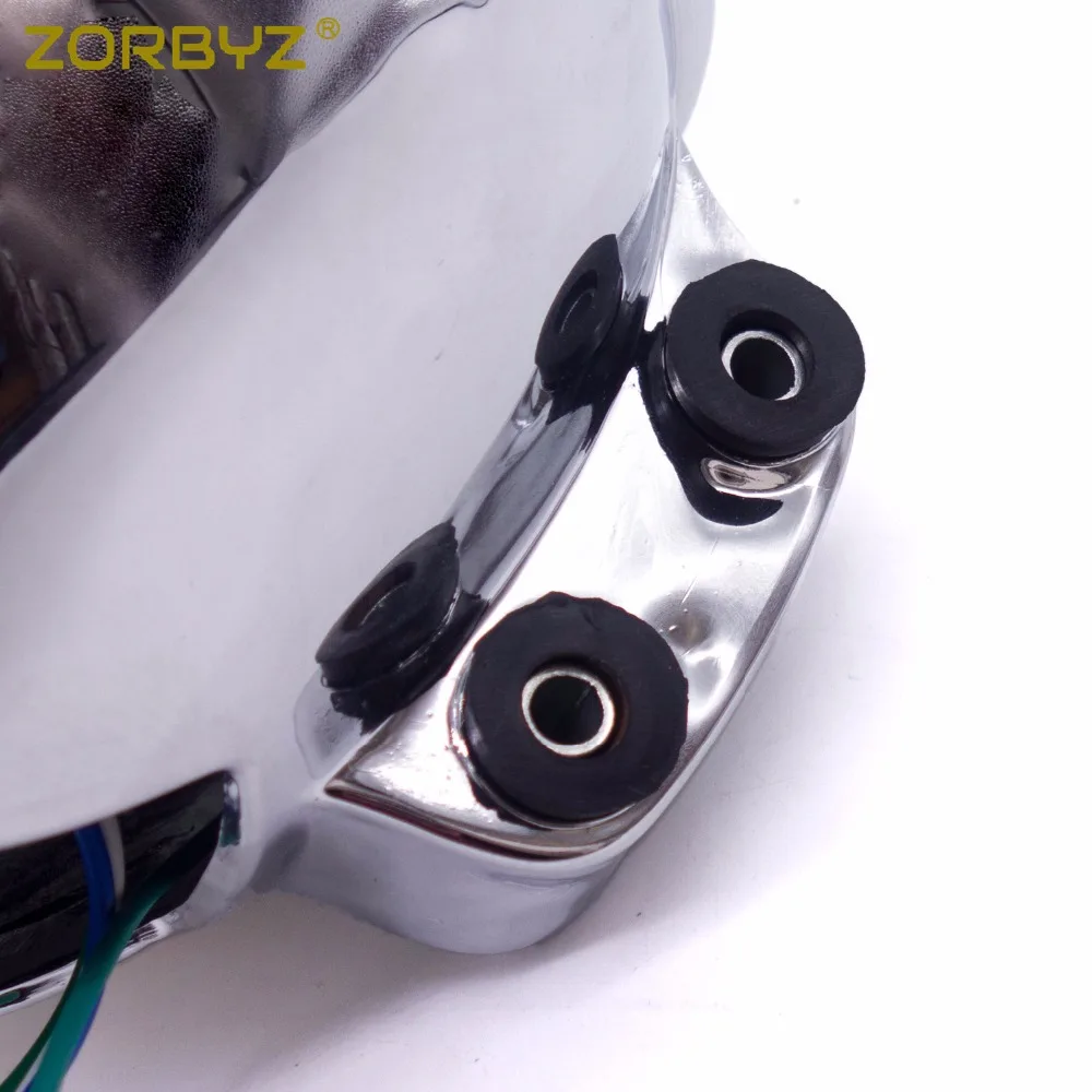 ZORBYZ хром пластиковая фара налобный фонарь для Honda Rebel CMX CA 250 Magna 750 КОНЬ 400 600