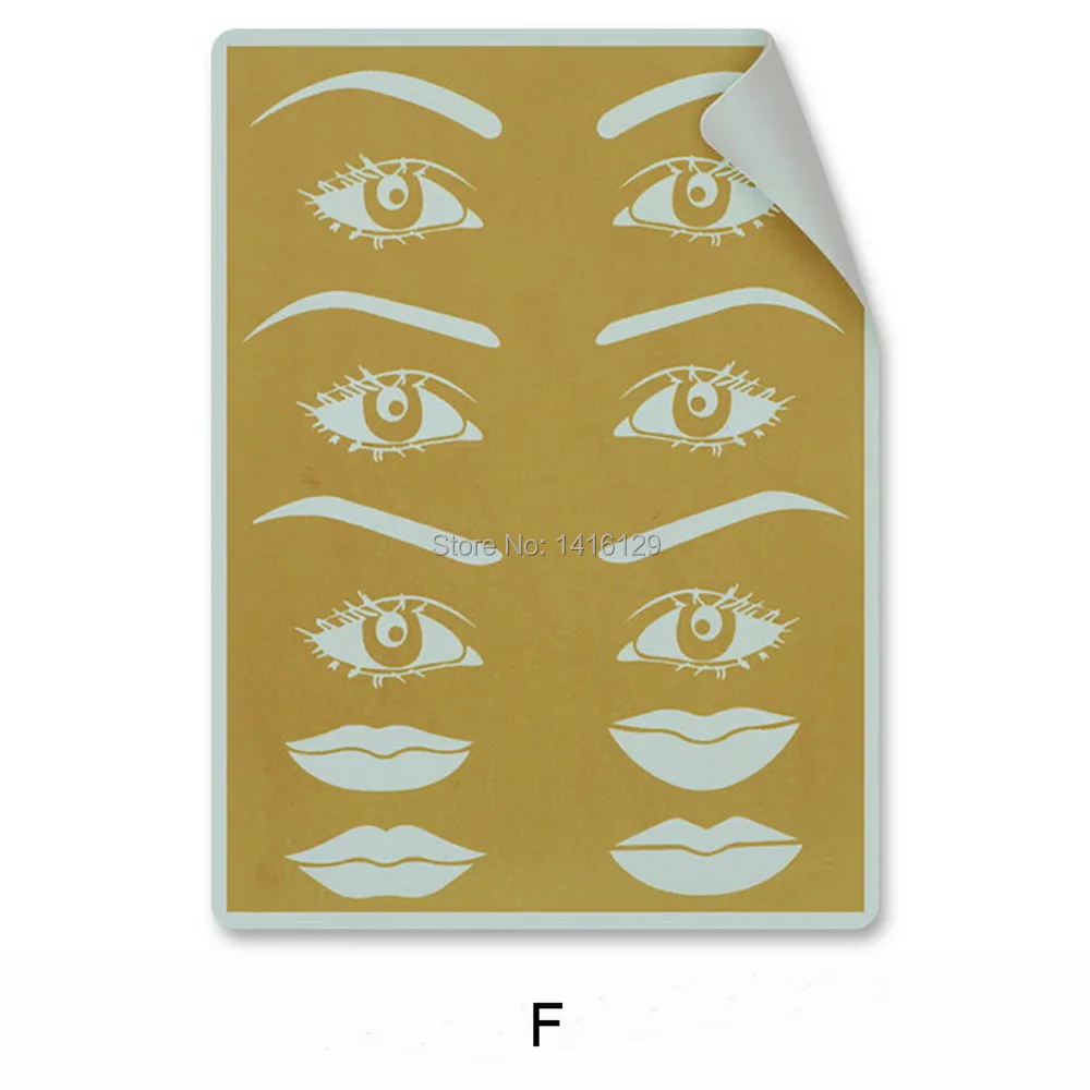 

Free shipping 5 Pcs High Quality Rubber Eyebrow Fake Skin 15cm x 20cm Permanent Makeup Practice Skin for Beginners