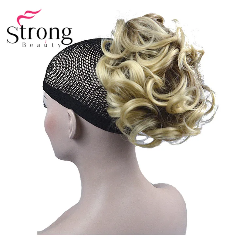 StrongBeauty короткий конский хвост наращивание волос синтетические волосы волнистые