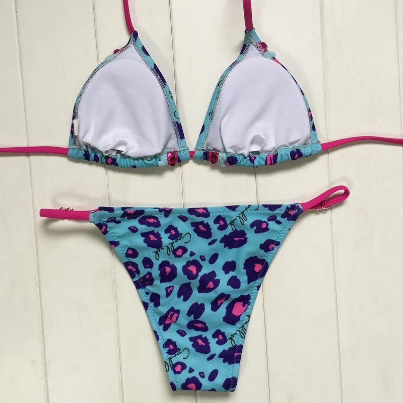 P &amp j бикини женское с пуш-ап 2016 бандажный комплект бретелькой через шею