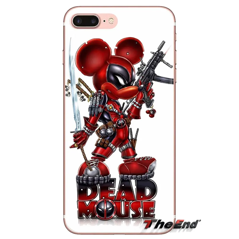 DC Comic Deadpool For iPod Touch Apple iPhone 4 4S 5 5S SE 5C 6 6S 7 8 X XR XS Plus MAX Transparent Soft Shell Covers |