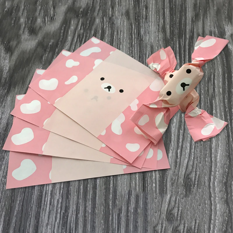 50 шт./компл. 12 5*9 см милый мультяшный нуга упаковка бумажный пакет для конфет
