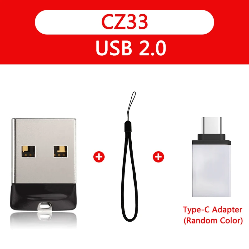 SanDisk CZ33 32 Гб USB флеш накопитель 64 ГБ 2 0 Мини флешка 16 карта памяти 8 флешки usb