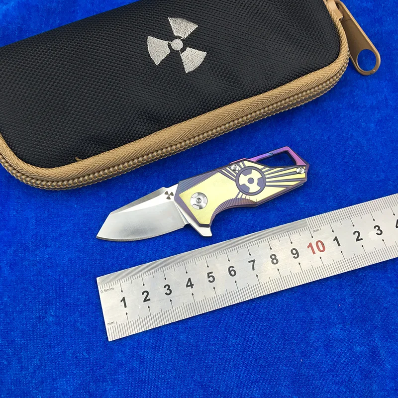 Складной нож LEMIFSHE JK5313 s35vn со стальным лезвием и рукояткой из титанового сплава