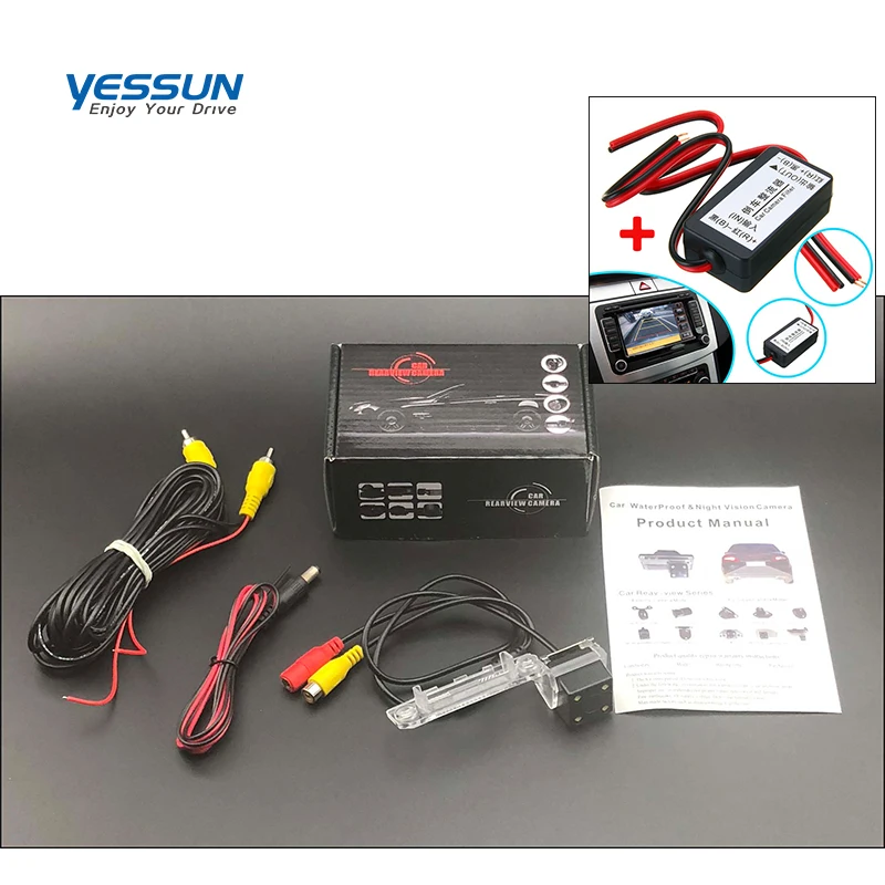 Yessun License plate rear camera For skoda superb B6 MK2 Seda wagon 2008~2015 Car Rear View Parking Assistance | Автомобили и