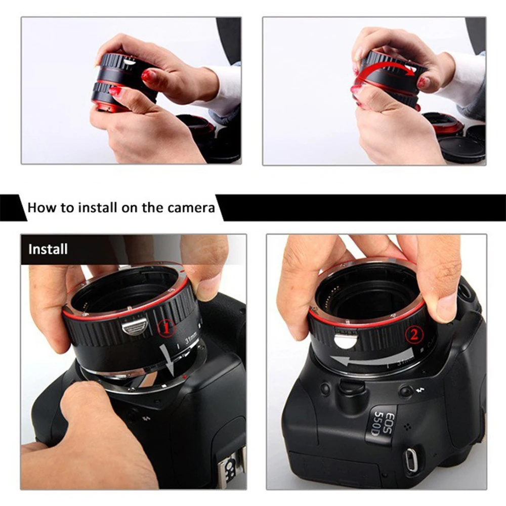 Inseesi для камер Canon EOS EF S 1100D 60D 70D 550D 600D 5 шт. цветное металлическое Крепление с