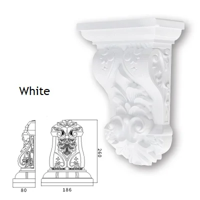 Европейский 26*18,6*8 см пластик Corbel Corbels архитектурная мебель украшения золото серебро античная Ручная роспись - Цвет: 1