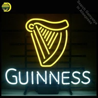 neon sign guinne irish lager ale harp signboard real glass beer bar pub shop club display christmas light sign neon light board