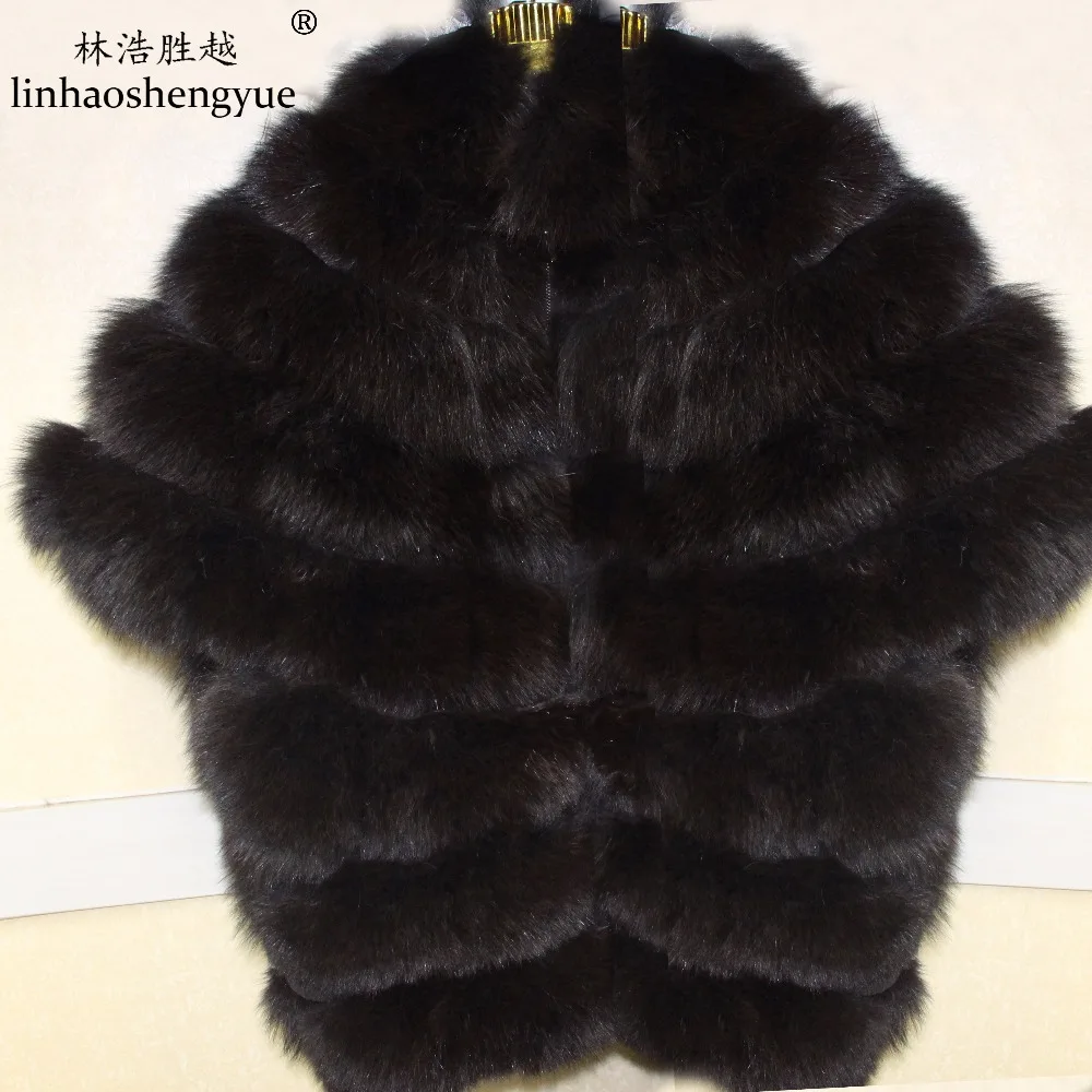 Linhaoshengyue Real Fur Mink Fur Women Vest  Freeshipping Winter Warm