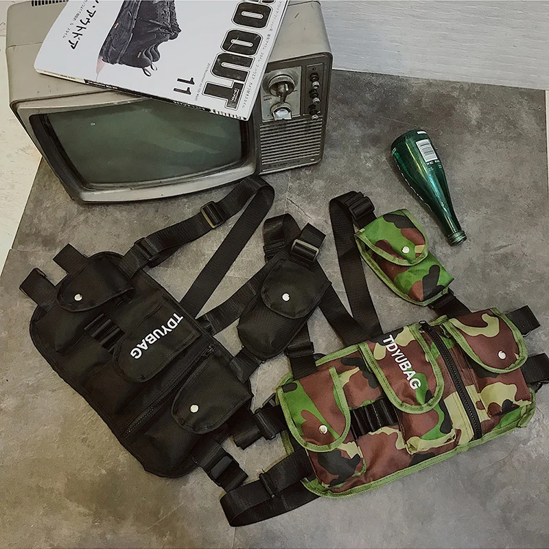 Поясная сумка для мужчин и женщин нагрудная сумочка в стиле хип хоп тактический