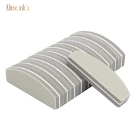 20pcs 100180 gray boat nail file sanding buffer lime a ongle professionel washable buffing sanding file sponge manicure tools