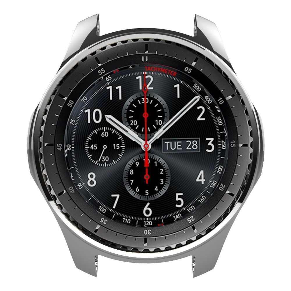 Чехол для samsung gear S4 Frontier из ТПУ с покрытием, мягкий устойчивый к царапинам Чехол-Рамка Тонкий блестящий чехол из ТПУ для samsung gear S4