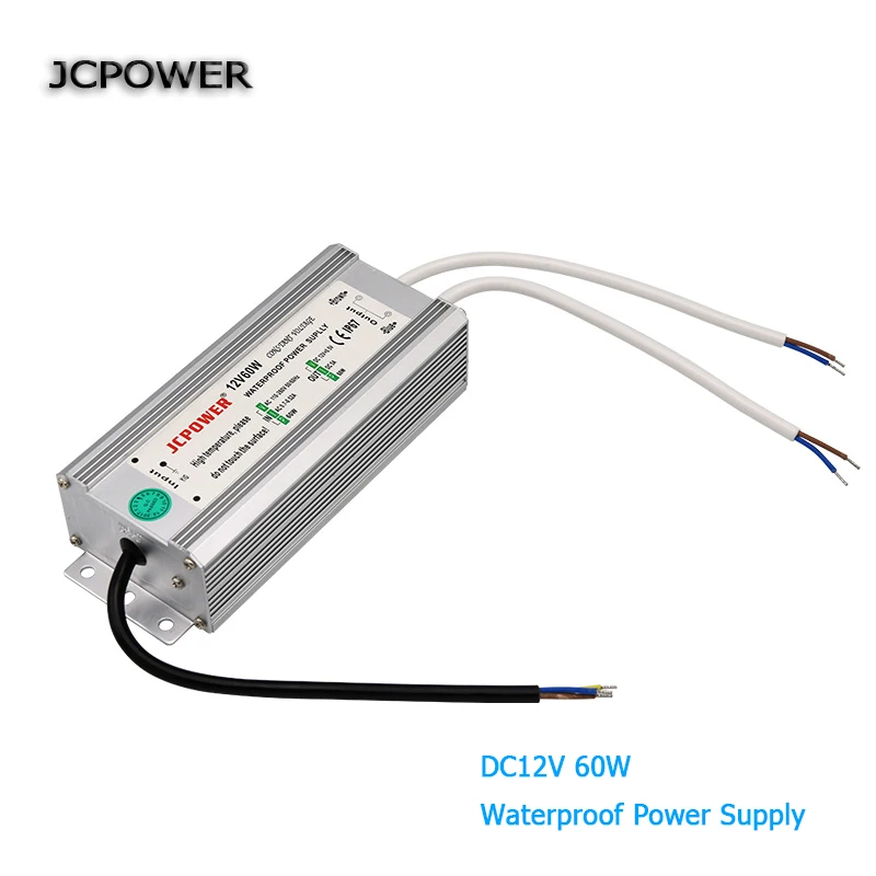 AC110V 260V к DC12V/24V 10W 20W 30W 50W 80W 100W IP67 Водонепроницаемый светодиодный трансформатор