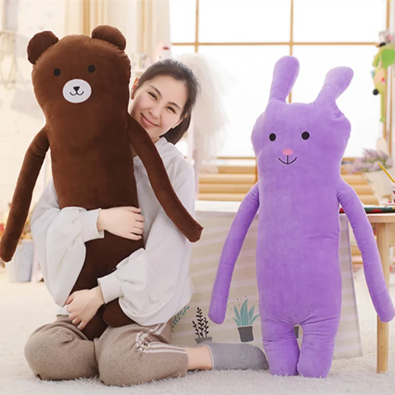 

Kawaii anime cat bear pig bunny plush doll big stuffed soft cartoon animals pillow toy nap cushion for baby gift 39inch 100cm