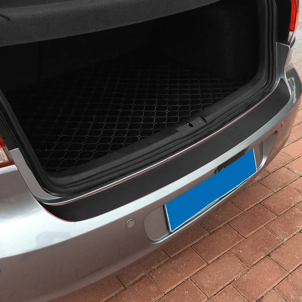 Для Volkswagen VW Golf MK6 6 Автомобиль GTI задний бампер багажник хвост губы углеродного волокна защитные наклейки наклейка автомобиль Стайлинг Аксессуары - Название цвета: ice matt black