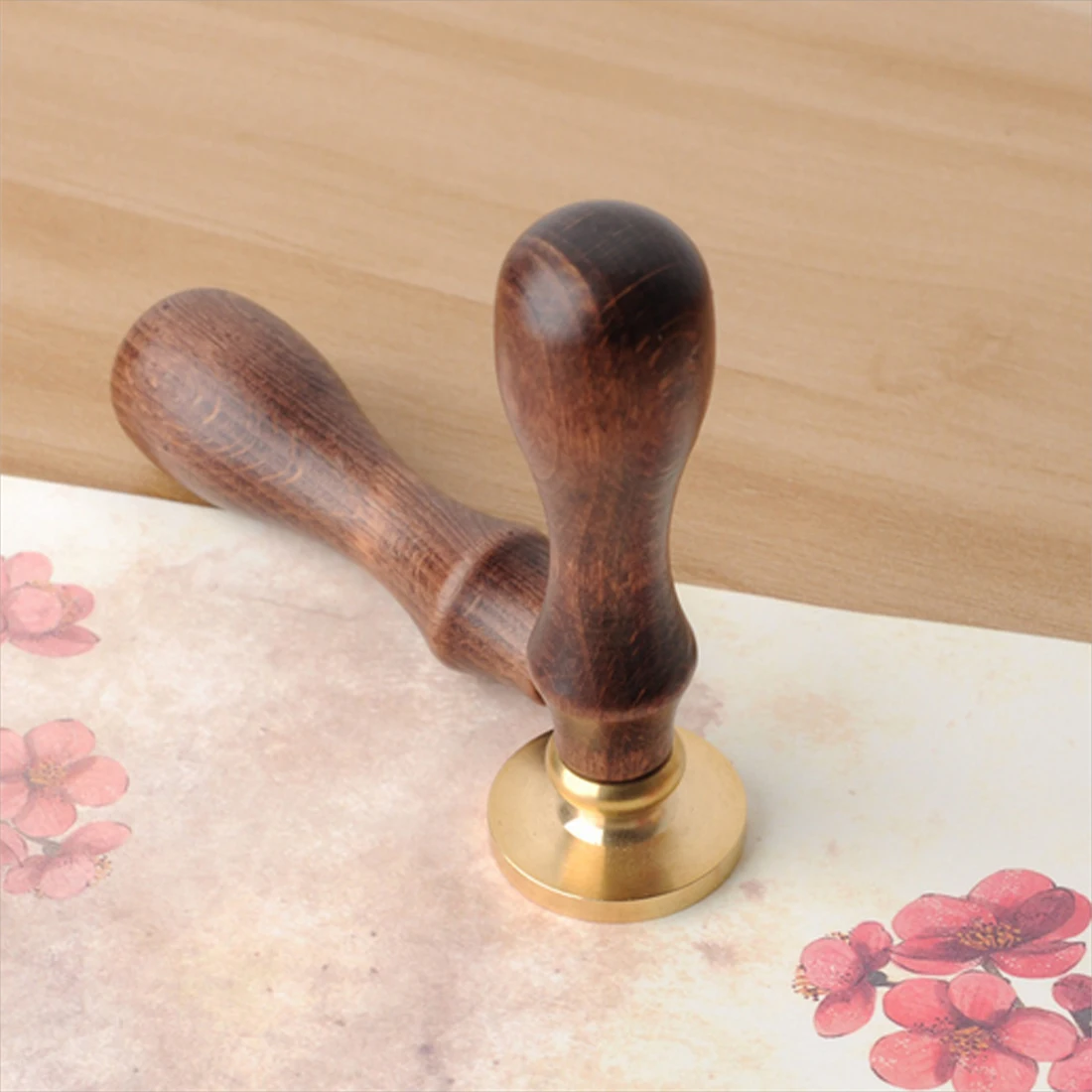 Подарочная ручка для штампа винтажная из палисандра в стиле ар деко|stamp handle|sealing wax