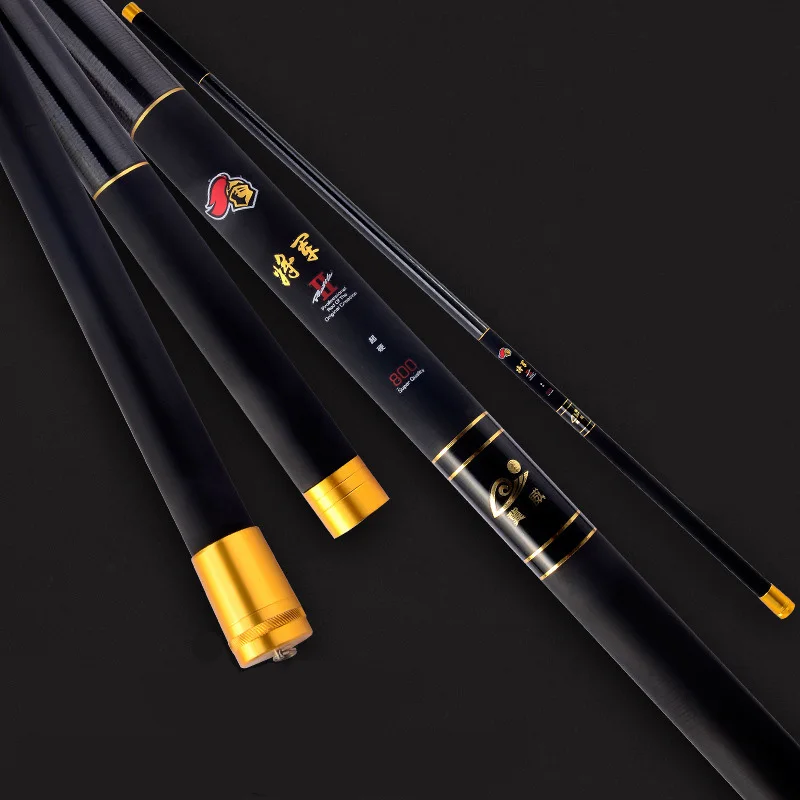 Телескопическое углеродное волокно Карп удочка 8 м 9 м 10 м 11 м 12 м 13 м ультра длинная жесткая ручная Удочка поток фидерное удилище зимняя рыбалка L203