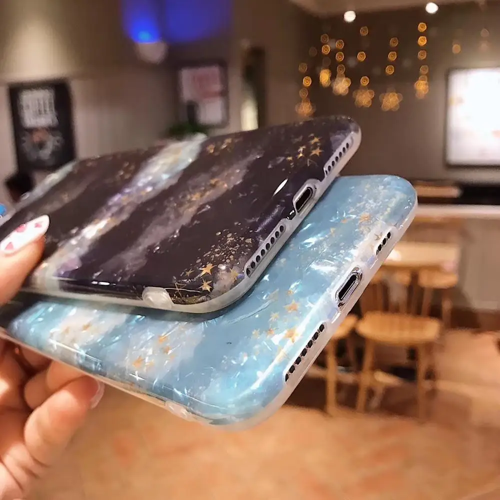 Роскошный чехол для телефона PEIPENG iphone 6 6S 7 8 Plus мягкий с рисунком звезды X XS MAX XR